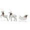 Outdoor Gold Christmas Decoration with 60 LEDs - Reindeer & Sleigh